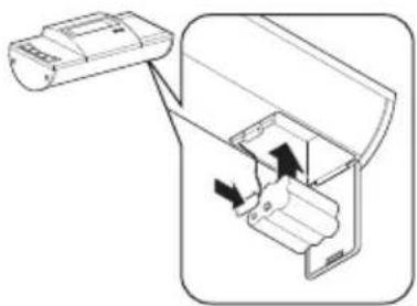 SECA 653 - Placing the display housing on the wall bracket - 3