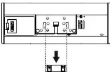 SECA 653 - Placing the display housing on the wall bracket - 1