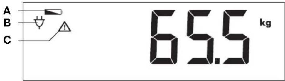 SECA 704 - Symboler på displayet - 1