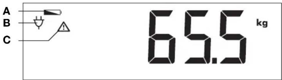 SECA 704 - Symbole na wyświetlaczu - 1