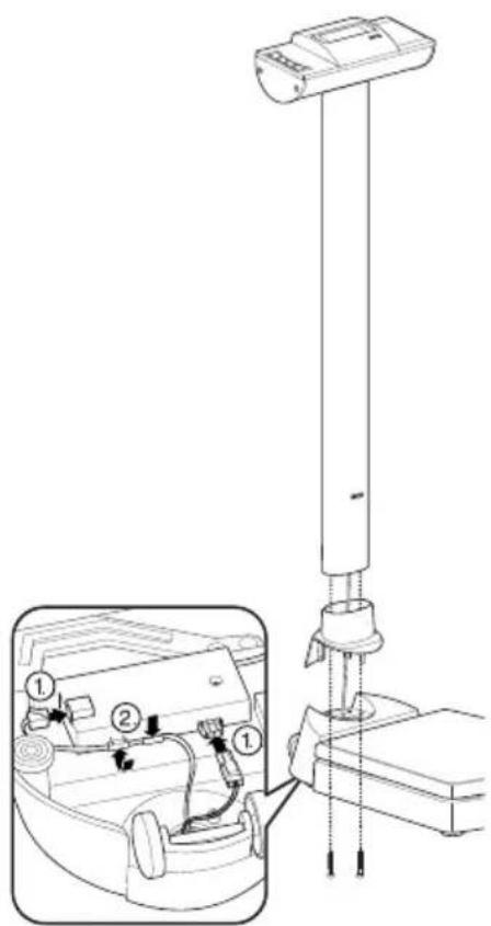 SECA 704 - Montage der Säule - 1
