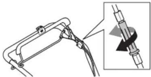 JONSERED LM 2247 CDP - Ajuste del cable del embrague - 1