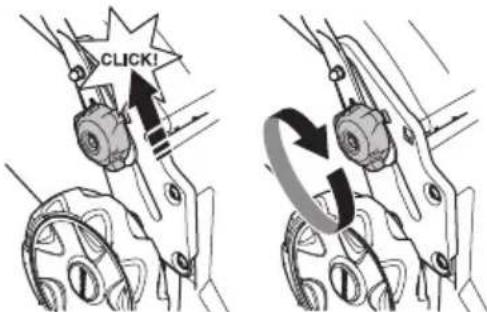 JONSERED LM 2247 CDP - A fogantyú magassága - 2