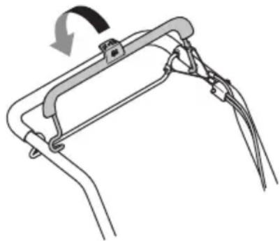 JONSERED LM 2247 CDP - Kontroll av motorbromsbygel - 1