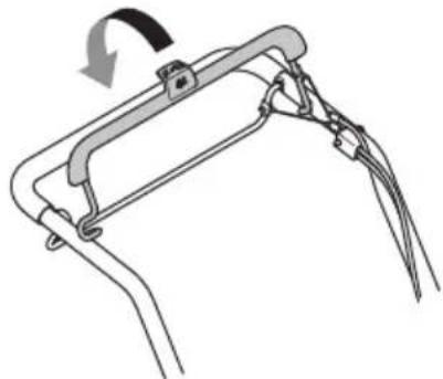 JONSERED LM 2247 CDP - Comprobación de la empuñadura de freno del motor - 1
