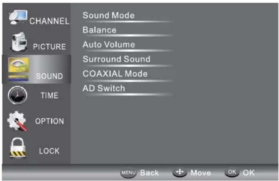 Krüger&Matz KM0224 - MENÚ SONIDO - 1