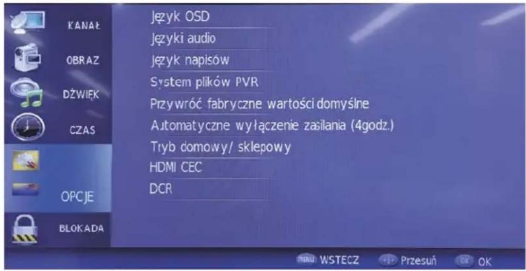 Krüger&Matz KM0224 - MENU OPCJE - 1