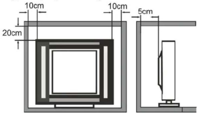Krüger&Matz KM0224 - Minimalne odległości przy instalacji - 1
