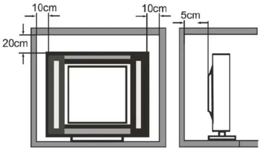 Krüger&Matz KM0224 - Minimale afmetingen bij installatie - 1