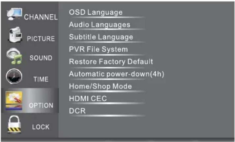 Krüger&Matz KM0224 - OPTION MENU - 1