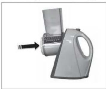 Gourmetmaxx Z 02733 - Loading / removing the holder for the cutting insert - 1