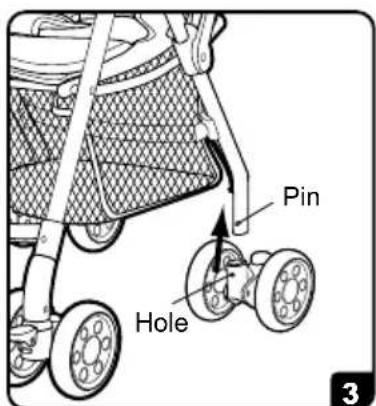 Foppapedretti Tokio - 2.INSSTALL THE FRONT WHEELS - 1