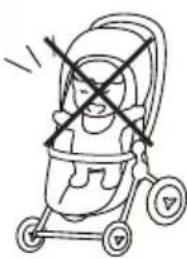 Foppapedretti Chic - NUNCA LEVANTE O CARRINHO SE A CRIANÇA ESTIVER NO SEU INTERIOR - 1