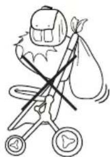 Foppapedretti Chic - NE JAMAIS ACCROCHER VOTRE SAC AU GUIDON OU PLACER VOTRE SAC SUR LA CAPOTE - 1