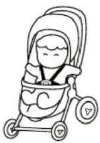 Foppapedretti Chic - NEVER HANG THE GOODS ON THE HANDLEBAR OR THE SUN CANOPY - 1