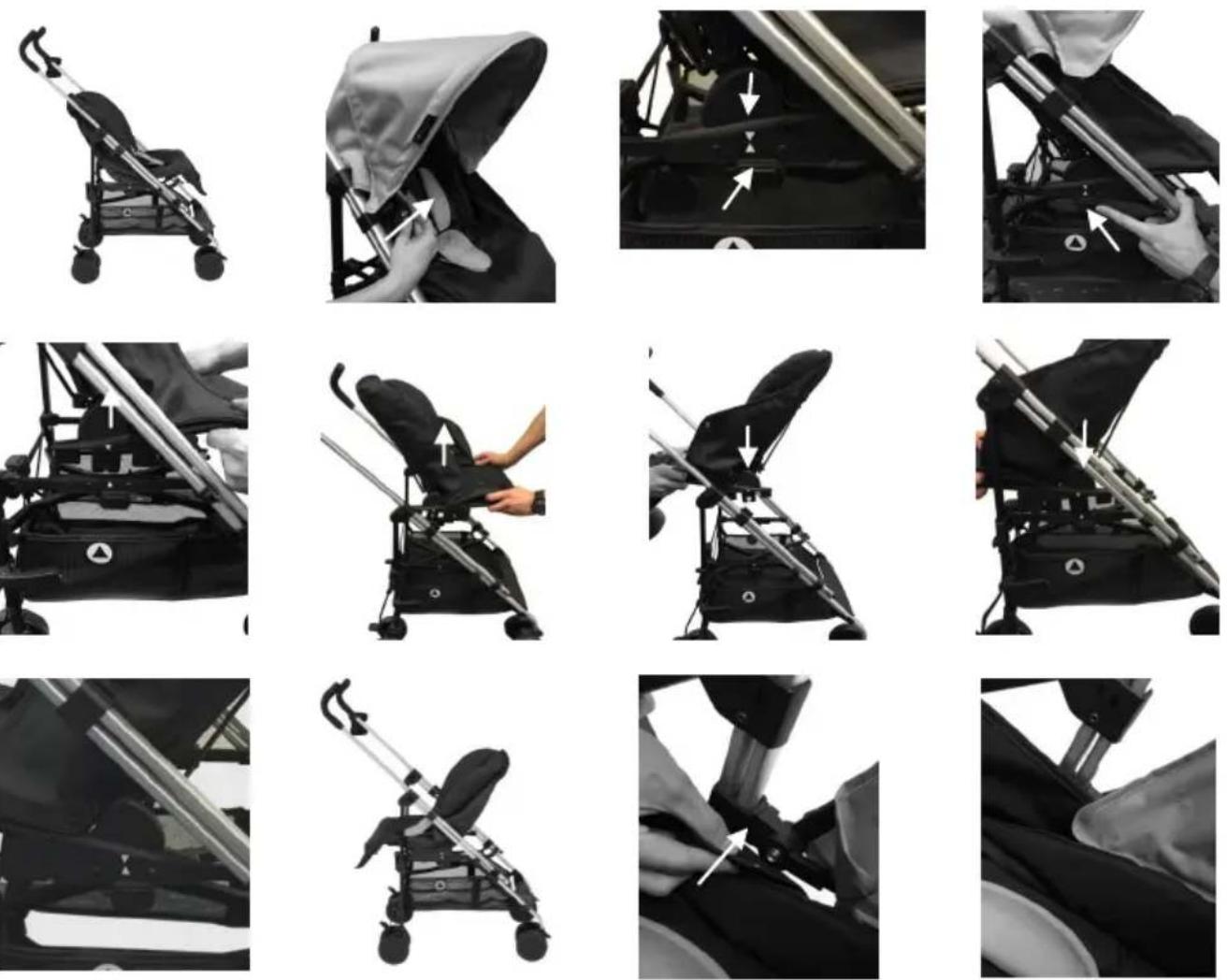 Topmark Lucca T8004 - GIRAR LA POSICION DEL ASIENTO DE LA POSICION HACIA DELANTE A MIRANDO A LOS PADRES - 1