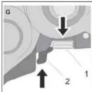 Teutonia Quadro (2012) - Applying the parking brake (Fig.1) - 3