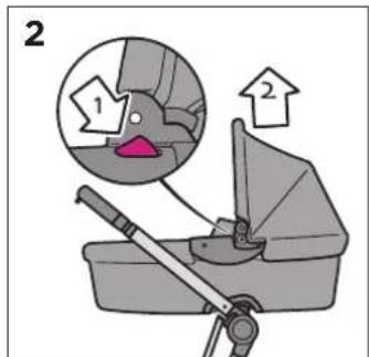 QUINNY Dreami - To remove dreamiTM from stroller: - 1