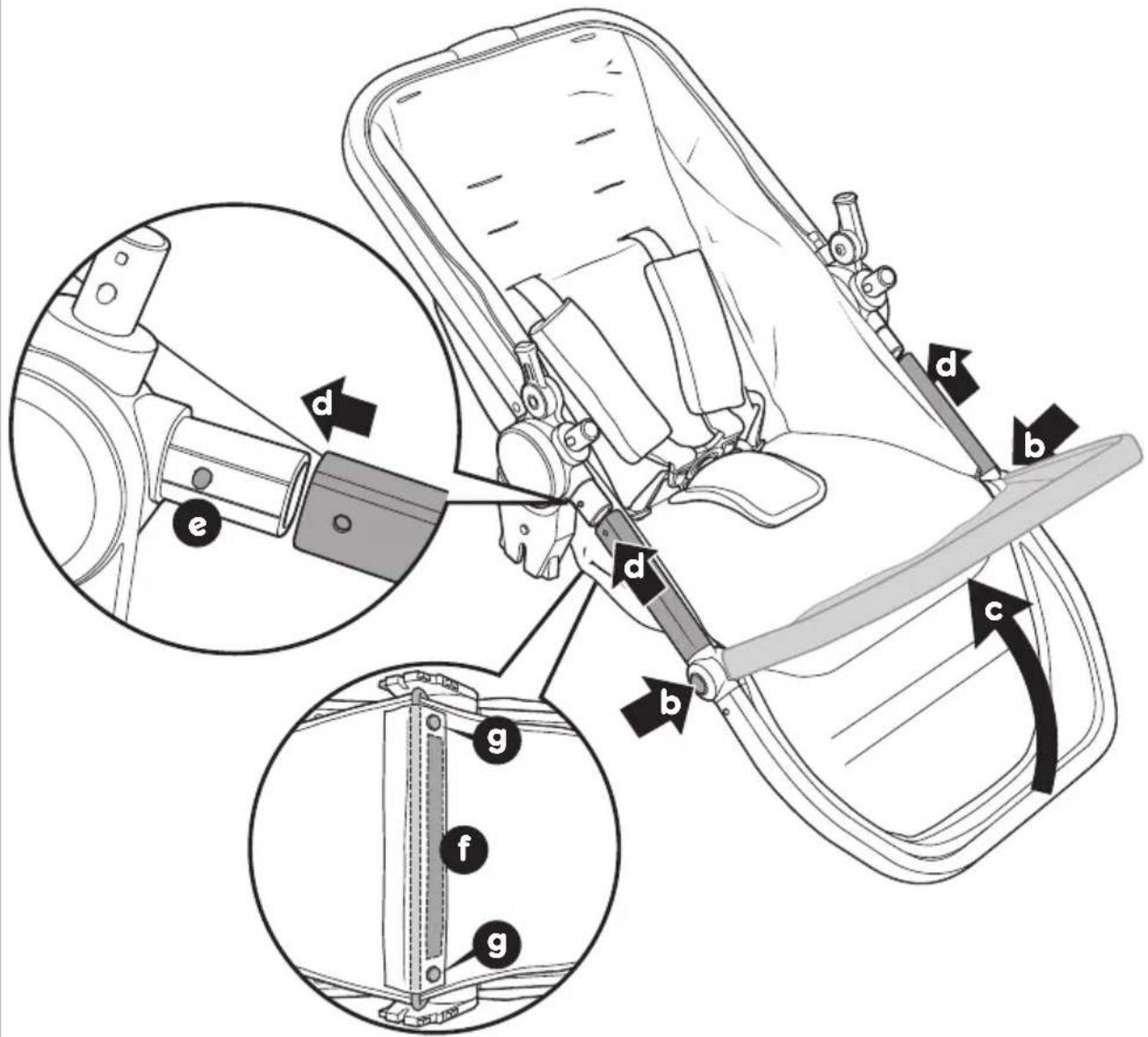 Technical diagram of a vehicle's steering wheel assembly with labeled parts and directional arrows indicating components.