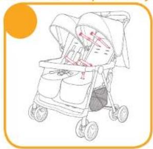 Joie Aire Twin - Use Accessories (may not be included in purchase) - 2
