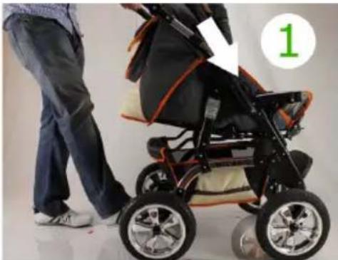 Bergsteiger Venedig - Zusammenklappen des Kinderwagens - 1