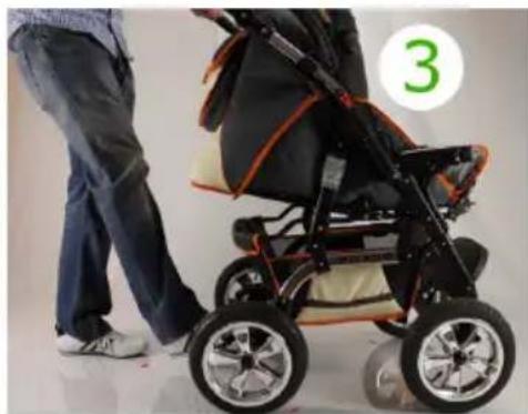 Bergsteiger Venedig - Aufklappen des Kinderwagens - 3