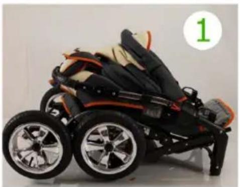 Bergsteiger Venedig - Aufklappen des Kinderwagens - 1