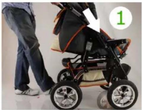 Bergsteiger Rio - D Zusammenklappen des Kinderwagens - 1