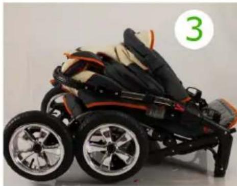 Bergsteiger Milano - Zusammenklappen des Kinderwagens - 3