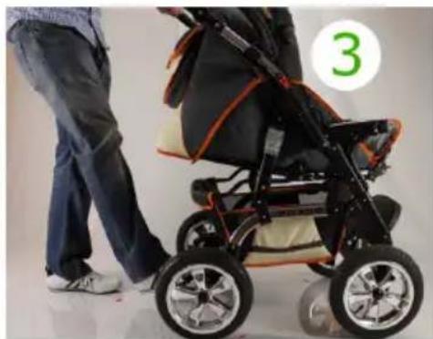 Bergsteiger Milano - Aufklappen des Kinderwagens - 3