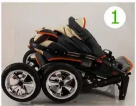 Bergsteiger Milano - Aufklappen des Kinderwagens - 1