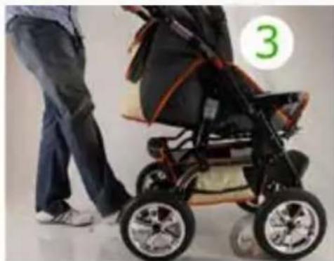 Bergsteiger Capri - Aufklappen des Kinderwagens - 3