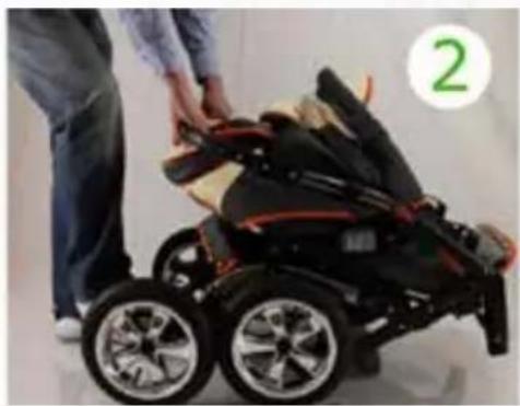 Bergsteiger Capri - Zusammenklappen des Kinderwagens - 2