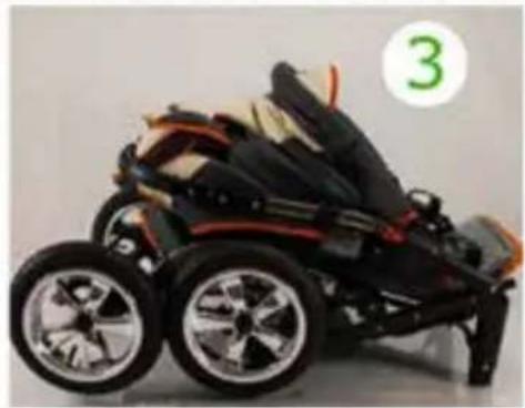 Bergsteiger Capri - Zusammenklappen des Kinderwagens - 3