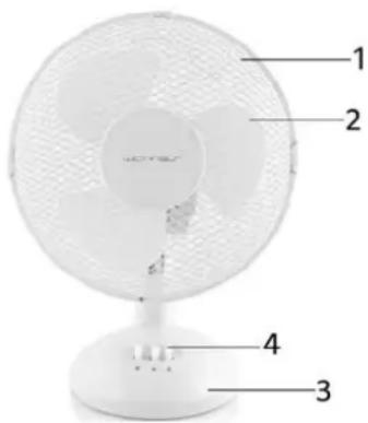 WAVES FAN105061 - BEZEICHNUNG DER TEILE - 1