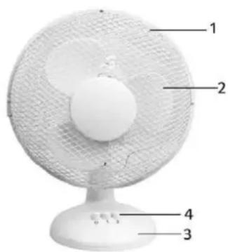 WAVES FAN102807 - BEZEICHNUNG DER TEILE - 1