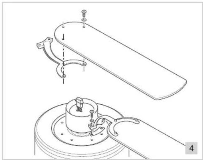 BESTRON DNHD42 - MONTAGE - Montage des pales du ventilateur - 1