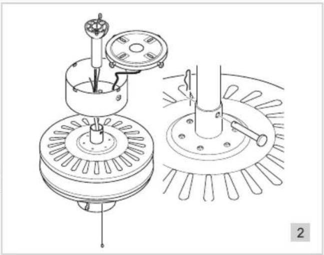 BESTRON DNHD42 - MONTAGGIO - Montaggio con l'asta di sostegno - 1