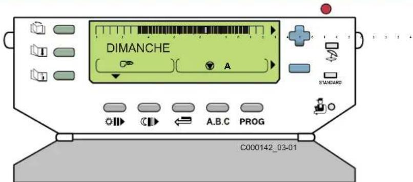 DE DIETRICH DTG 13090 Eco.NOx Plus - Touches accessibles lorsqu'le volet est ouvert - 1