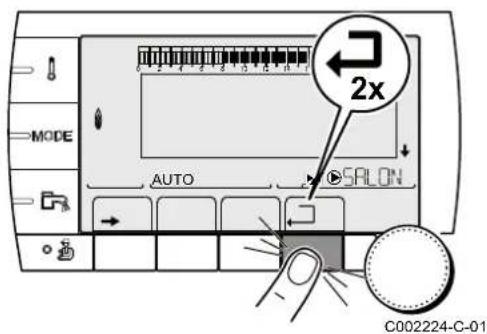 DE DIETRICH AFC 30 - Navigation dans les menus - 5