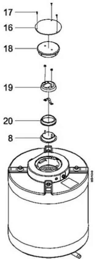 Junkers BS 300 - Entretien du ballon (fig. 21) - 1