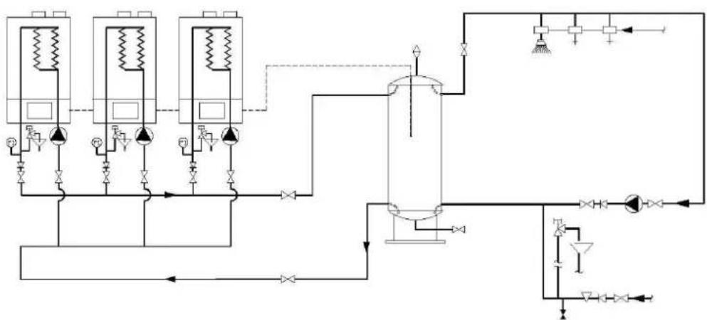 Elco THISIONL R40 IP - System 3: Brauchwasserkessel in kaskaden - 2