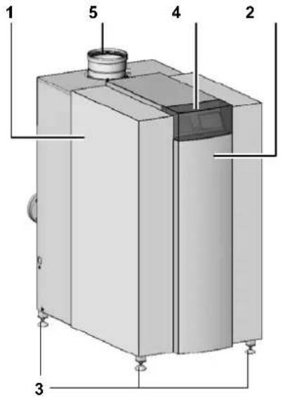 Elco R600 - Componenti della caldaia Principio di funzionamento - 1