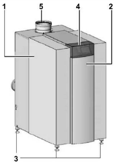 Elco R600 - Layout of boiler Operating principle - 1
