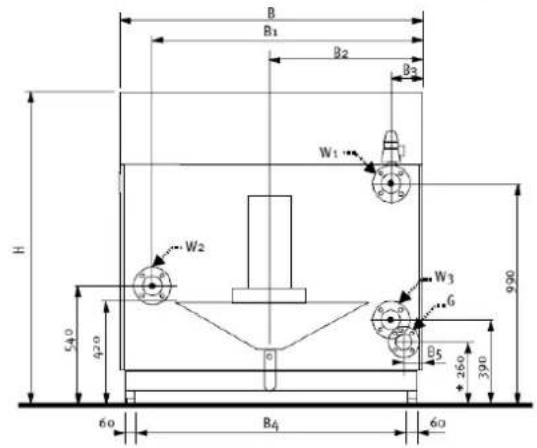 Elco R3500 - Afmetingen R3600 - R3605 Split system - 3