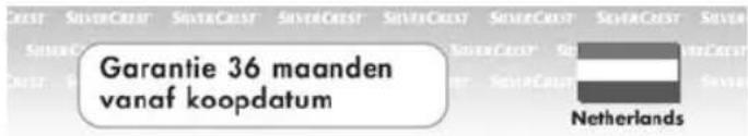 SILVERCREST URC 1001 - Garantiegegevens - 1