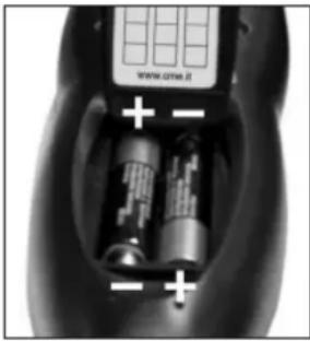 CME Toptel2 200 - EINLEGEN DER BATTERIEN - 1