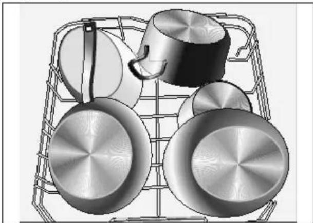 MEDION MD 37128 - Esempio di caricamento del cas setto per posate - 1