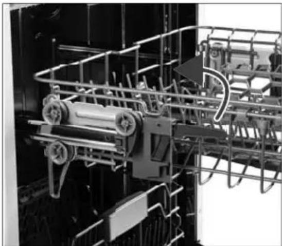 MEDION MD 37128 - Modifi cation de la position du panier à vaiselle supérieur - 1