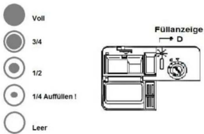 PKM DW97FI - Klarspüler-Behälter befällen - 1